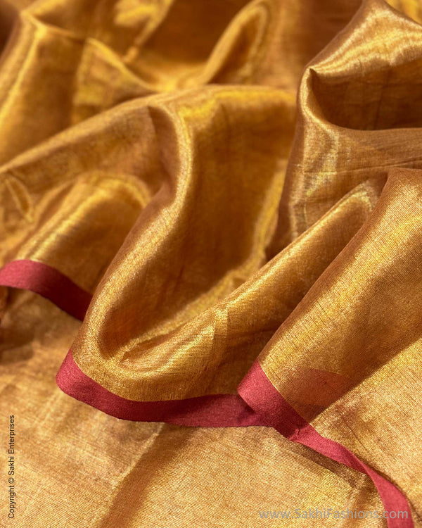 DP-W13925 Antique Tissue Cotton Sari