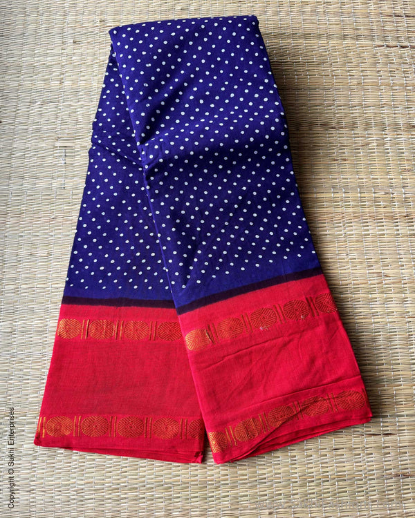 DP-W17036 Blue Madurai Cotton