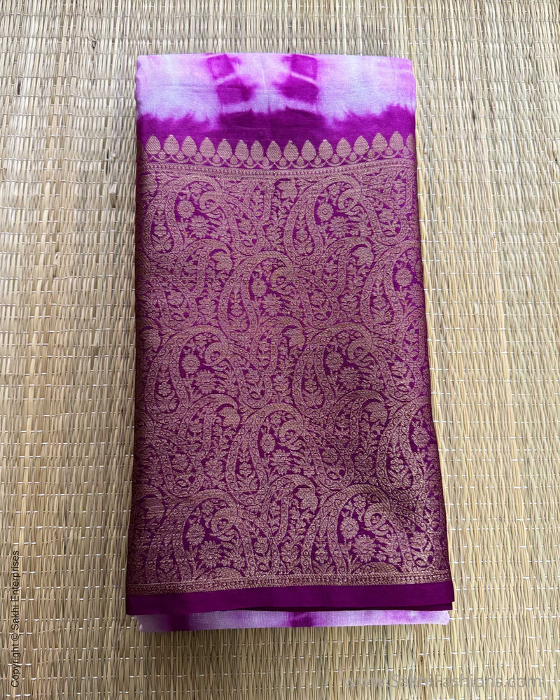 DP-X01686 Purple Tie Dye saree