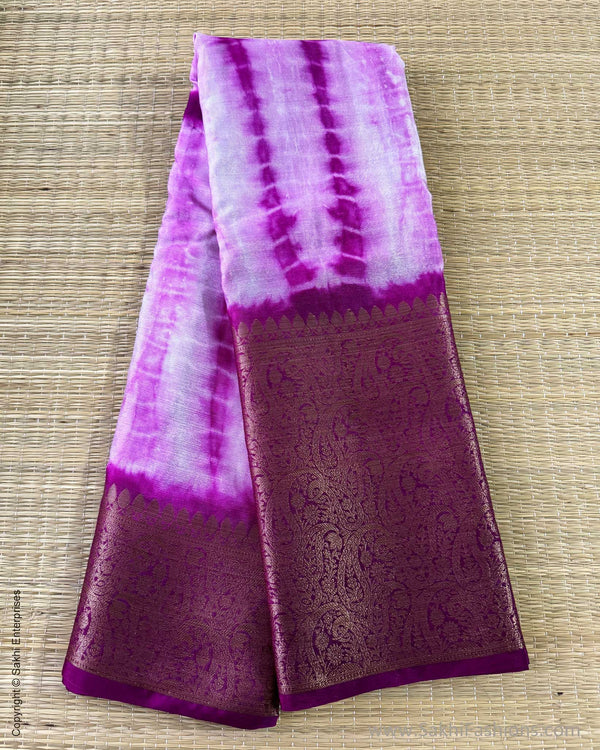 DP-X01686 Purple Tie Dye saree