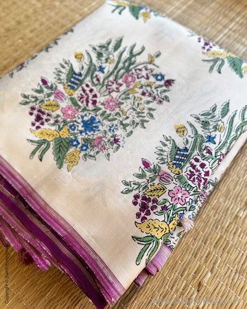 DP-Y10097 Purple Kanchi floral Sari