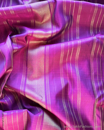 DP-Y10097 Purple Kanchi floral Sari