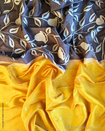 DP-Y09274 Brown Kanchi batik sari