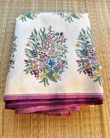 DP-Y10097 Purple Kanchi floral Sari