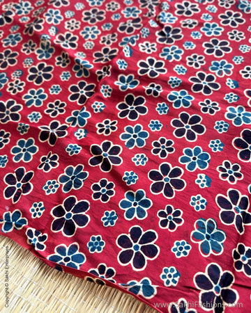 BL-Y10111 Red Ajrakh Blouse