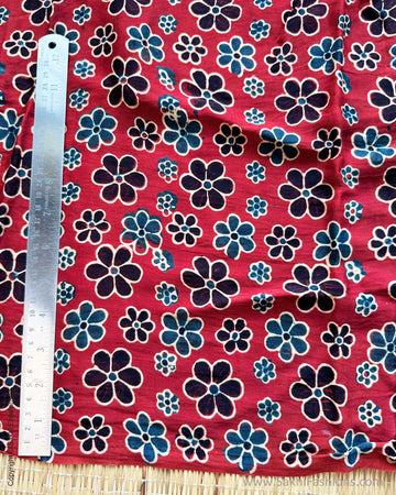 BL-Y10111 Red Ajrakh Blouse