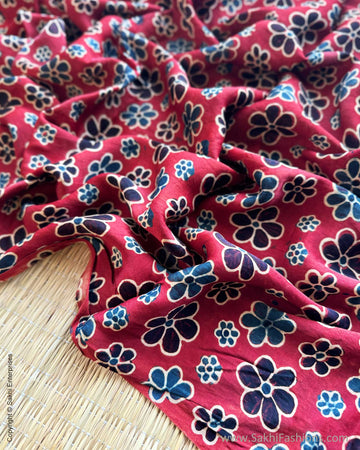 BL-Y10111 Red Ajrakh Blouse