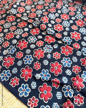 BL-Y10113 Black Ajrakh Blouse