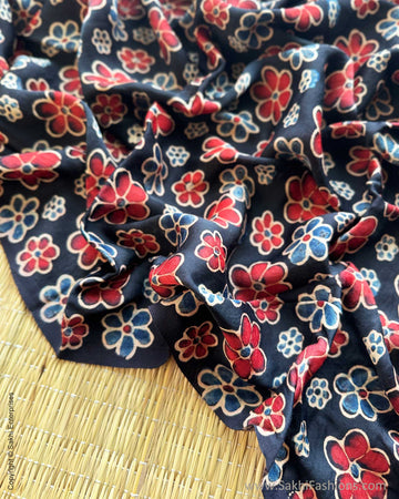 BL-Y10113 Black Ajrakh Blouse