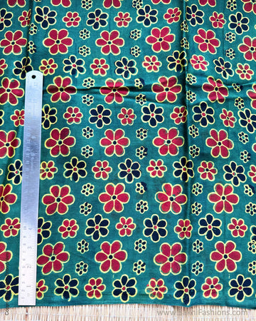 BL-Y10114 Green Ajrakh Blouse