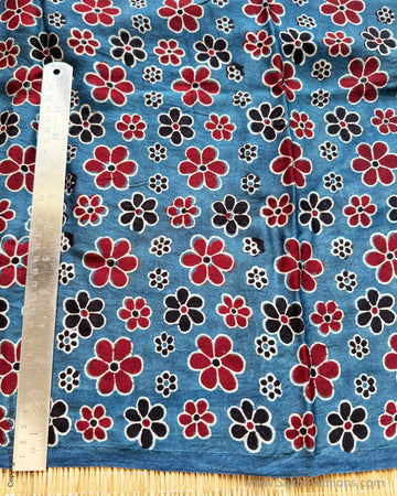 BL-Y10112 Blue Ajrakh Blouse