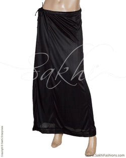 RPQ-6218 - Black &  Satin Petticoat