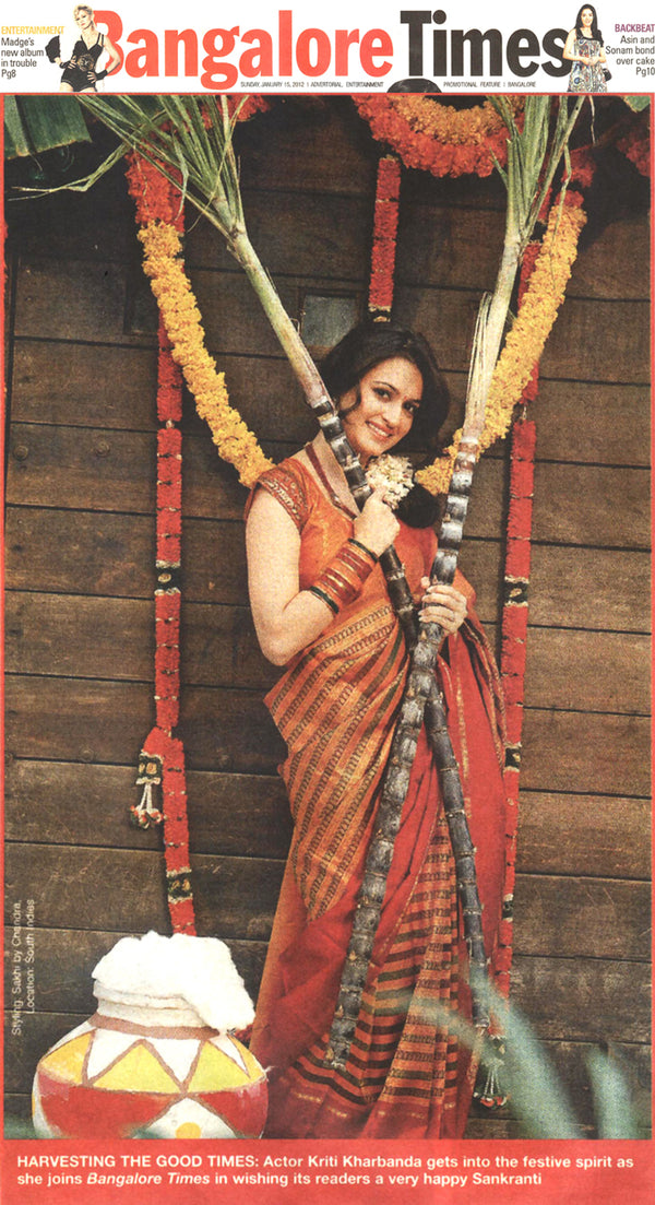 Stunning Kriti Kharbanda in Sakhi Designer Saree- Times of Indi