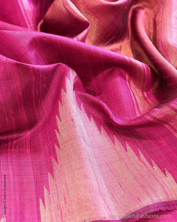 EE-Y04708 Purple Rawsilk sari