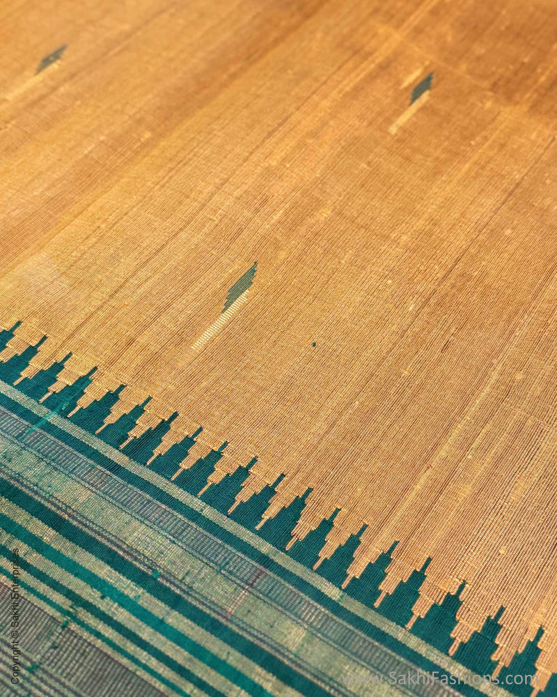 EE-Y04642 Mustard Rawsilk Sari