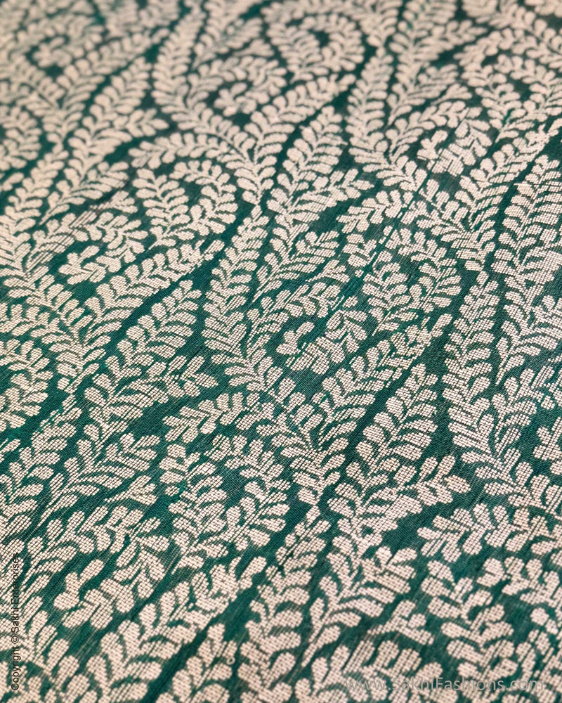 EE-Y04674 Green Rawsilk Sari