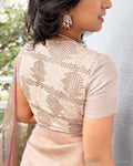 BL-Y04250 Silver CutWork Blouse