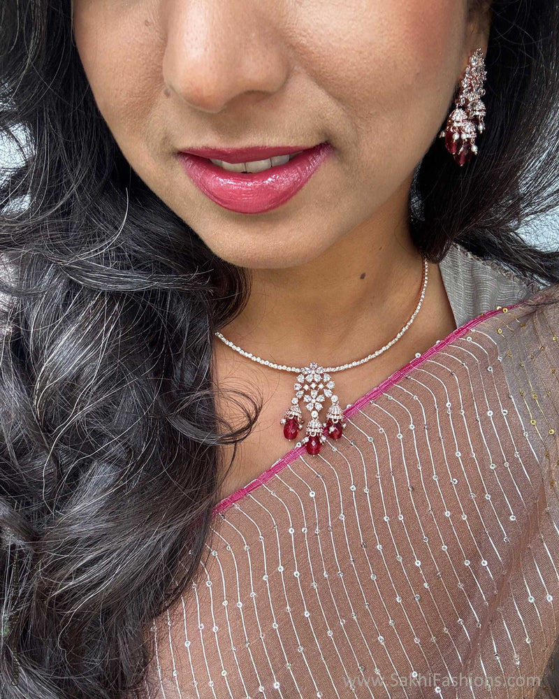 EE-Y03704 Silver Tissue Sari
