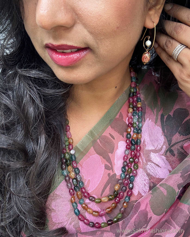 EE-Y04177 Pink Organza sari