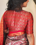 DRBL-20677 Red Lotus Banarsi