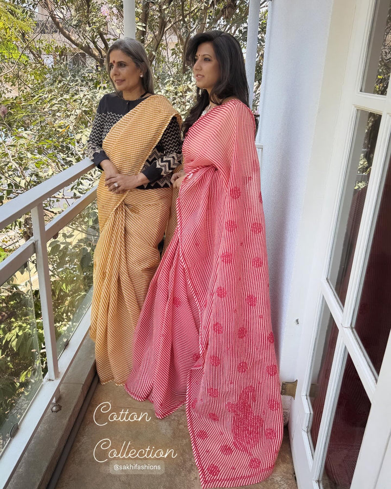 EE-W17425 Red Kota saree