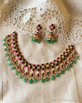 AJ-Y06236 Pink Necklace Set
