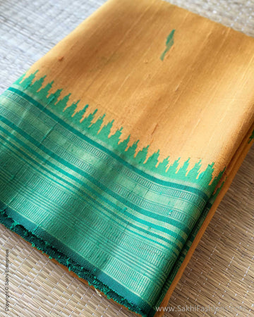 DP-Y06678 Yellow Rawsilk Sari