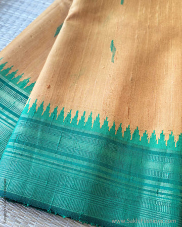 DP-Y06678 Yellow Rawsilk Sari