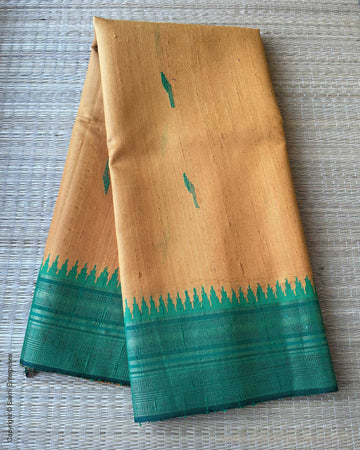DP-Y06678 Yellow Rawsilk Sari