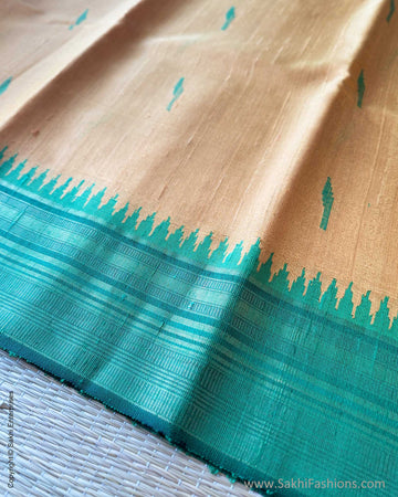 DP-Y06678 Yellow Rawsilk Sari