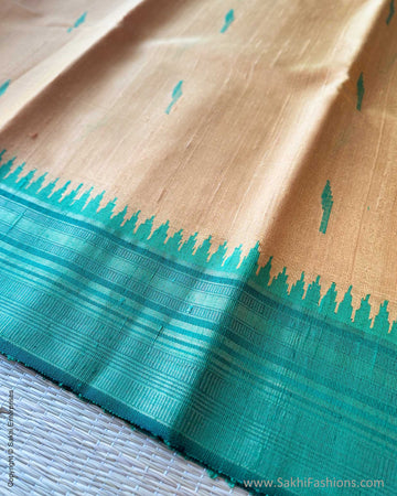 DP-Y06678 Yellow Rawsilk Sari