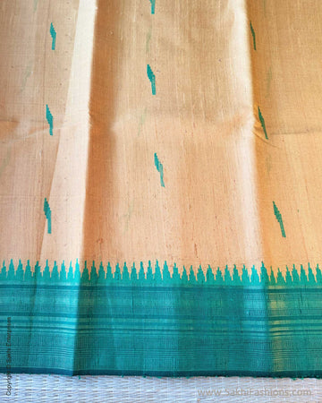 DP-Y06678 Yellow Rawsilk Sari