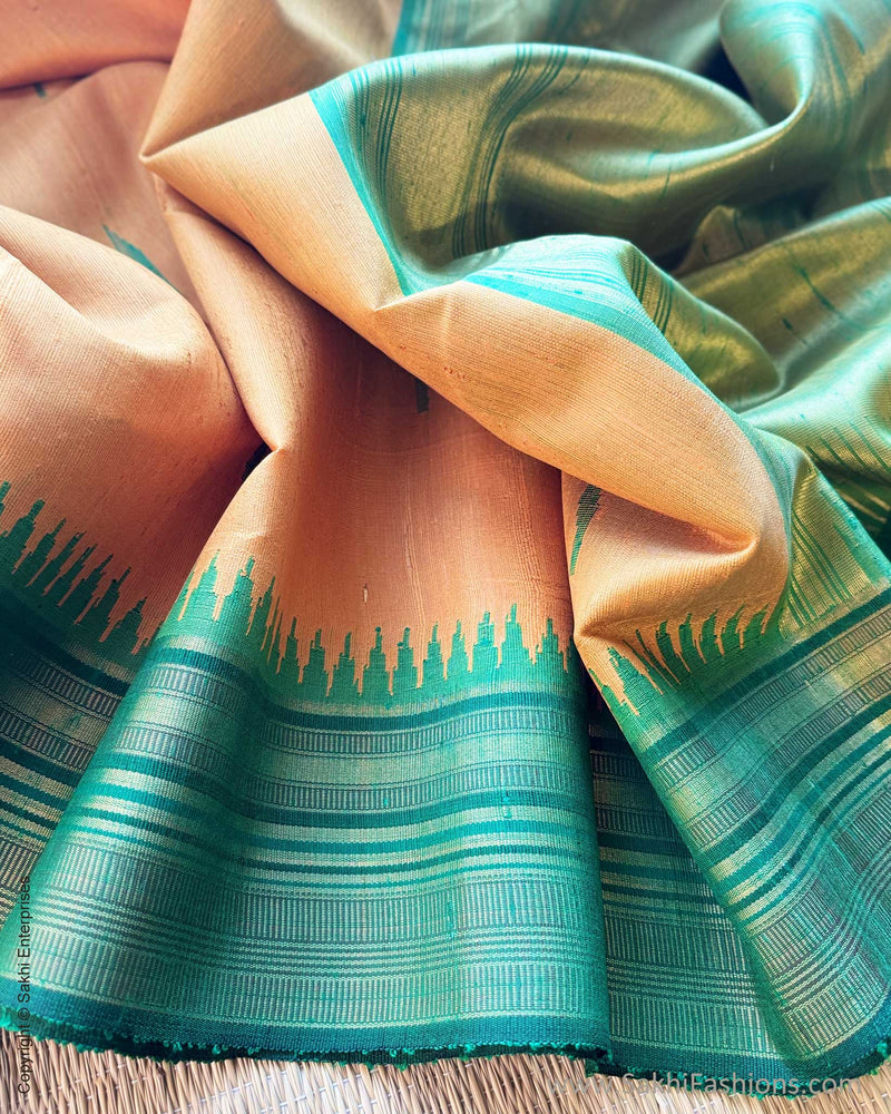 DP-Y06678 Yellow Rawsilk Sari