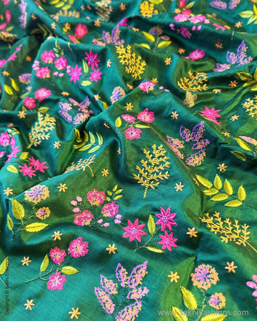 BL-Y05137 Green Kanchi Blouse