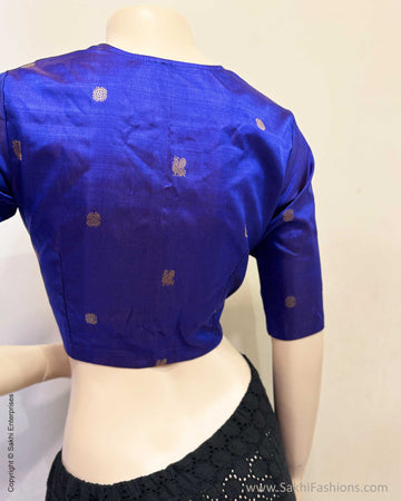 BL-X01264 Blue Kanchi Blouse