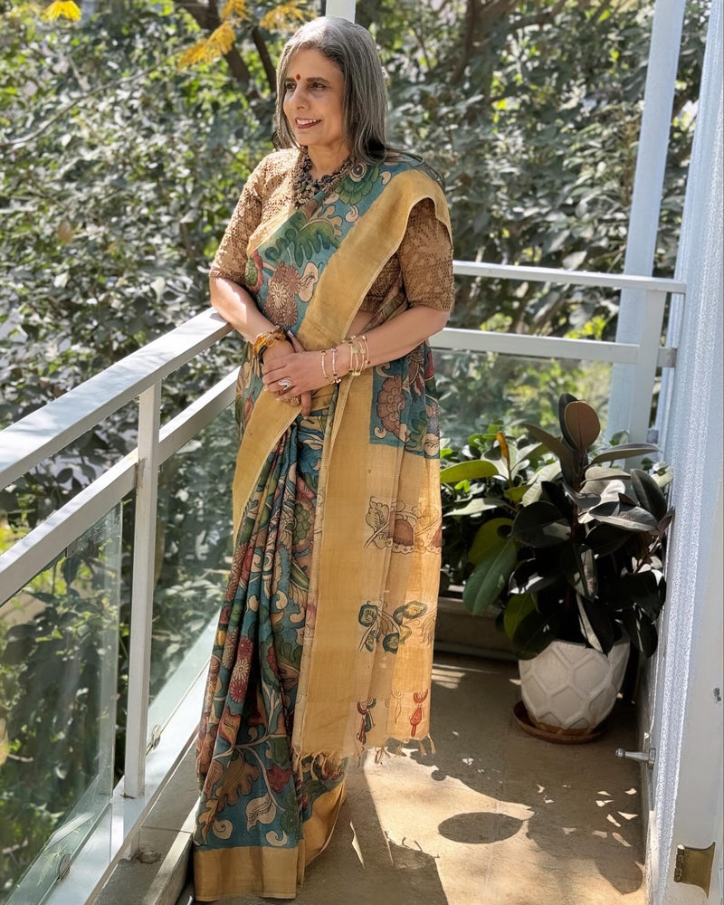 EE-W05054 Kalamkari Tussar