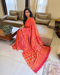 EE-W15203 Peach Modal saree