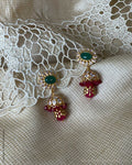 AG-W23738 Gold Jhumka Earring