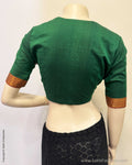 BL-R271401 Green Mangalgiri Blouse