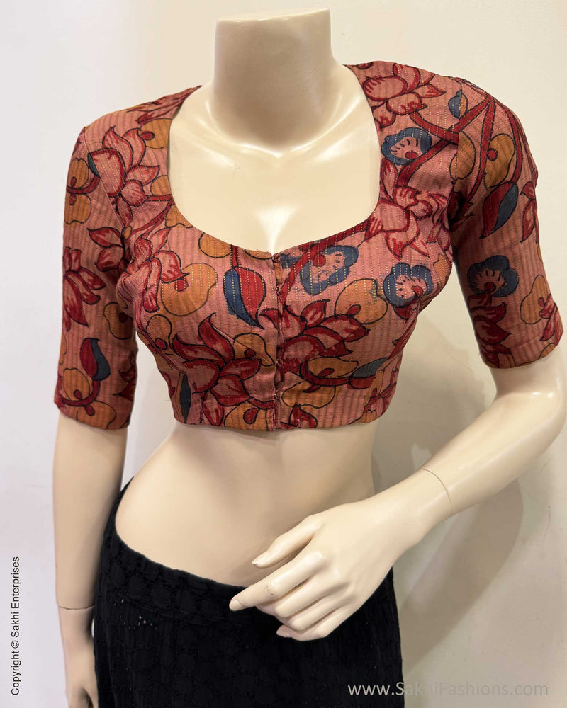 BL-W32065 Kalamkari Kanchi BlouseF