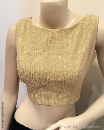 BL-W19023S Gold Tissue Blouse