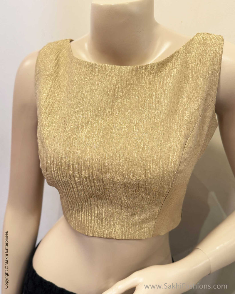 BL-W19023S Gold Tissue Blouse