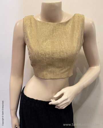 BL-W19023S Gold Tissue Blouse