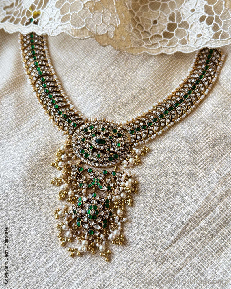 AS-Y07245 Silver Gold Necklace