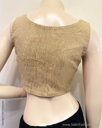 BL-W19023S Gold Tissue Blouse