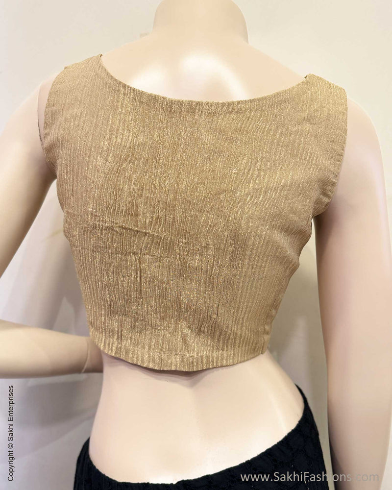 BL-W19023S Gold Tissue Blouse