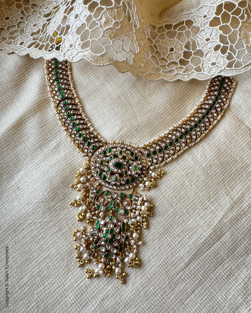 AS-Y07245 Silver Gold Necklace