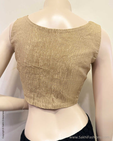BL-W19023S Gold Tissue Blouse