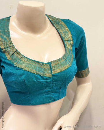 BL-S20523R Turq Mangalgiri Blouse