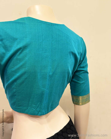 BL-S20523R Turq Mangalgiri Blouse